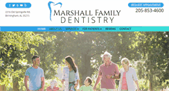 Desktop Screenshot of marshallfamilydentistry.net